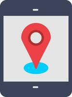 Mobile Gps Flat Icon vector