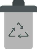 Garbage Flat Icon vector