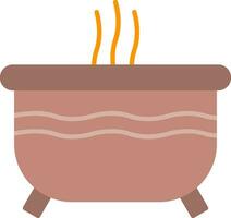 Hot Tub Flat Icon vector