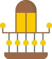 Balcony Flat Icon vector