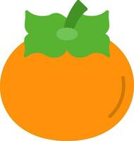 Persimmon Flat Icon vector