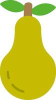 Nashi Pear Flat Icon vector