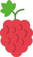 Raspberries Flat Icon vector