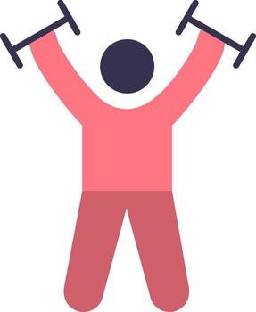 Exercise Flat Icon vector