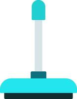 Floor Wiper Flat Icon vector