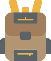 Backpack Flat Icon vector