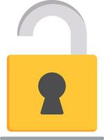 Open Flat Icon vector
