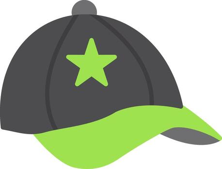 Cap Flat Icon vector