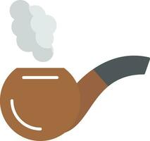 Smoking Pipe Flat Icon vector