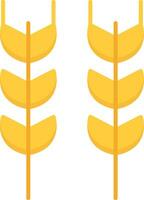 Wheat Flat Icon vector