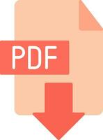 descargar pdf plano icono vector