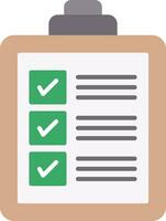 Checklist Flat Icon vector