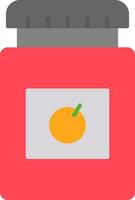 Jam Jar Flat Icon vector