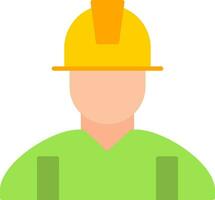 Engineer Flat Icon vector