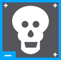 Skull X - ray Flat Icon vector