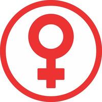 Female symbol Flat Icon vector