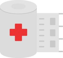 Bandage Roll Flat Icon vector