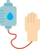 Blood Transfusion Flat Icon vector