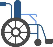 Wheel Chair Flat Icon vector