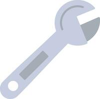 Adjustable Wrench Flat Icon vector