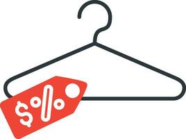 Clothes Hanger Flat Icon vector