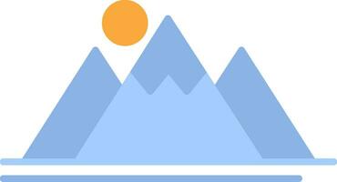 Mountain Flat Icon vector