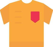 árbitro camisa plano icono vector