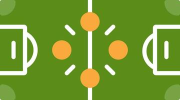 Football Strategy Flat Icon vector