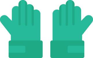 Goalie Gloves Flat Icon vector
