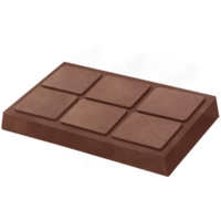 Sombrio chocolate Barra aguarela grampo arte png