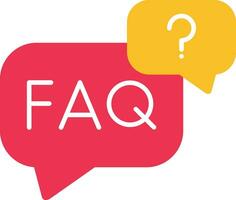 Faq Flat Icon vector