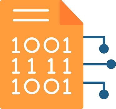 Encryption Data Flat Icon vector