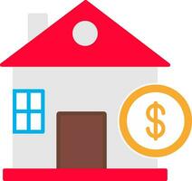 Home Loan Flat Icon vector