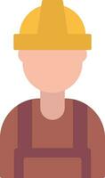 Builder Flat Icon vector