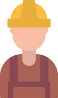 Builder Flat Icon vector