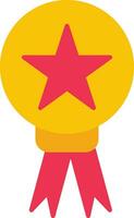 Star Medal Flat Icon vector