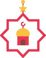 Eid Celebration Flat Icon vector