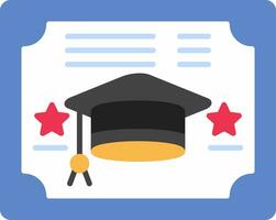 Diploma Flat Icon vector