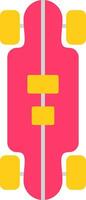 Longboard Flat Icon vector