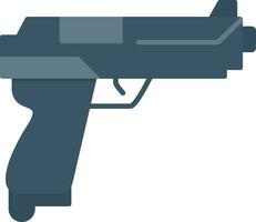 icono plano de pistola vector