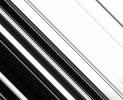 Black and white striped abstract background overlay. Motion effect. PNG graphic illustration with transparent background.