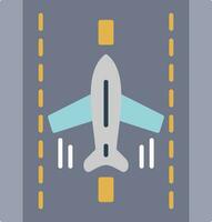 Landing Airplane Flat Icon vector