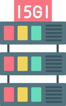 Server Flat Icon vector