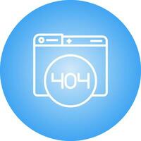 404 Error Vector Icon