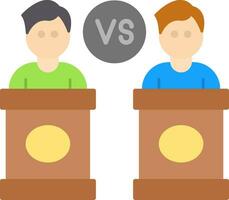 Debate Flat Icon vector