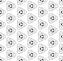 Black seamless abstract pattern. Overlay for background and backdrop. Ornamental design. PNG graphic illustration with transparent background.