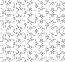 Black seamless abstract pattern. Overlay for background and backdrop. Ornamental design. PNG graphic illustration with transparent background.