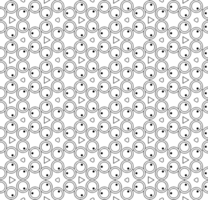 Black seamless abstract pattern. Overlay for background and backdrop. Ornamental design. PNG graphic illustration with transparent background.