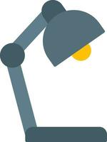 Desk Lamp Flat Icon vector