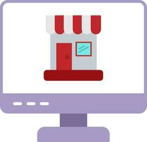 Online Shopping Flat Icon vector